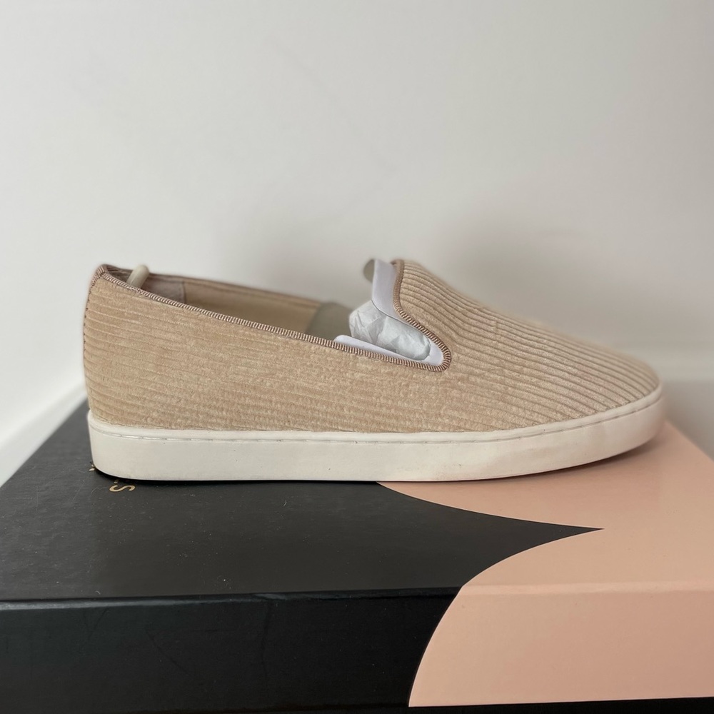 Birdies - tan cord slip-on - W 6